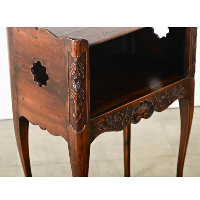 French 19th Century Louis XV Bedside Table For Sale - Image 9 of 11