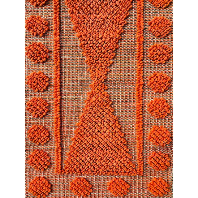 1970s Wool on Jute Wall Hanging With Tassels For Sale In Miami - Image 6 of 14
