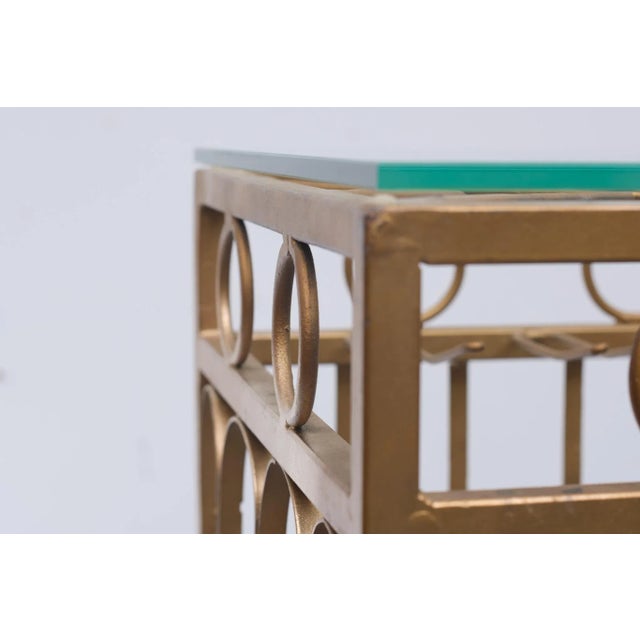 Gilt Metal Cocktail Bar, Italy, 1950s For Sale - Image 12 of 14