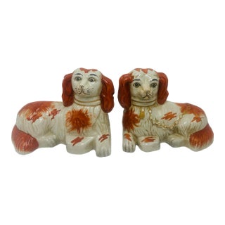 Antique Staffordshire Dogs, a Pair For Sale