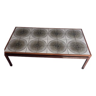 Danish Ceramic Tile Coffee Table, Denmark, 1970s For Sale