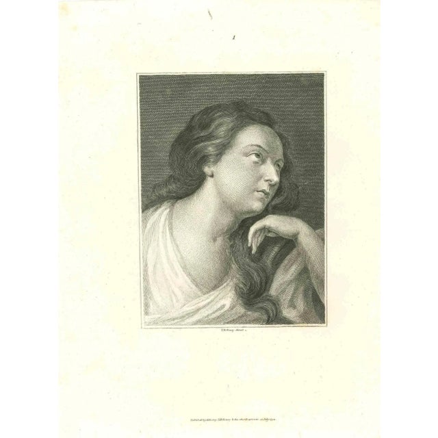 Portrait is an original artwork realized by Thomas Holloway (1748 - 1827). Original Etching from J.C. Lavater's "Essays on...