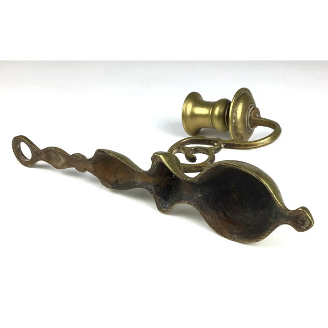 Brass Georgian 18th Century Brass Wall Sconce For Sale - Image 8 of 10