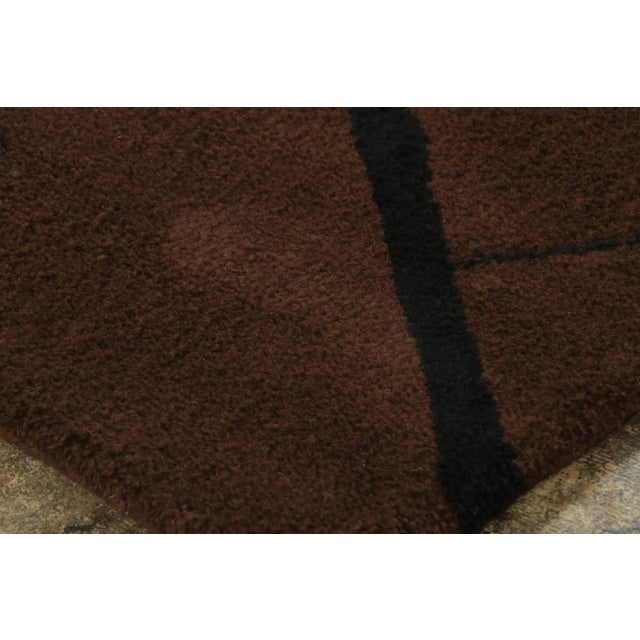 Rug & Kilim Contemporary Mid-Century Modern Inspired by Eileen Gray Wool Rug, India For Sale - Image 4 of 9
