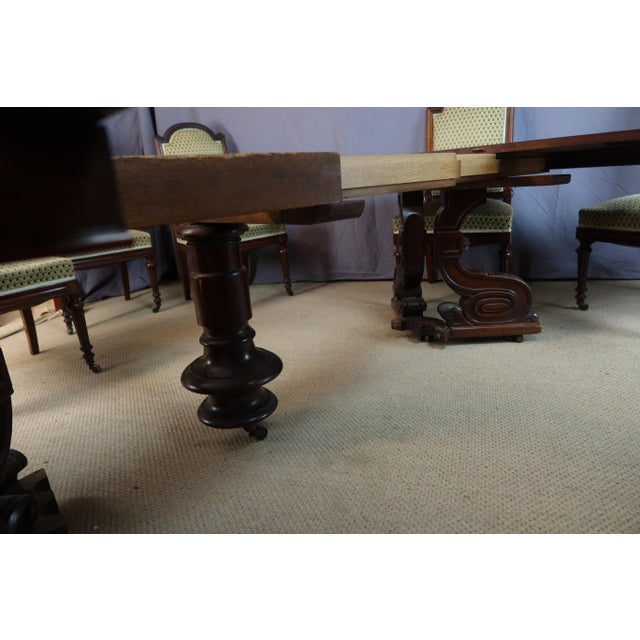 Large Dining Table from Maison Jeanselme, Paris, France For Sale - Image 6 of 15