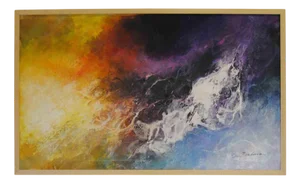 Pino Lancia, Spazi Cosmici, Painting on Canvas, 2000