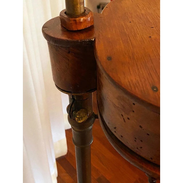 Metal Barbers Mirror with Stand, 1920s For Sale - Image 7 of 9