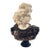 Late 20th Century Monumental Apollo Belvedere Marble Bust on Veined Carrara Marble Pedestal For Sale