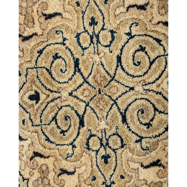 Traditional Mogul, One-of-a-Kind Hand-Knotted Area Rug in Ivory, 8' 2" x 10' 3" For Sale - Image 3 of 8