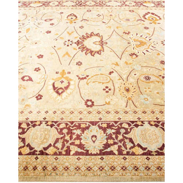 Solo Rugs Mogul, One-of-a-Kind Hand-Knotted Area Rug in Ivory, 8' 0" x 10' 3" For Sale - Image 4 of 8