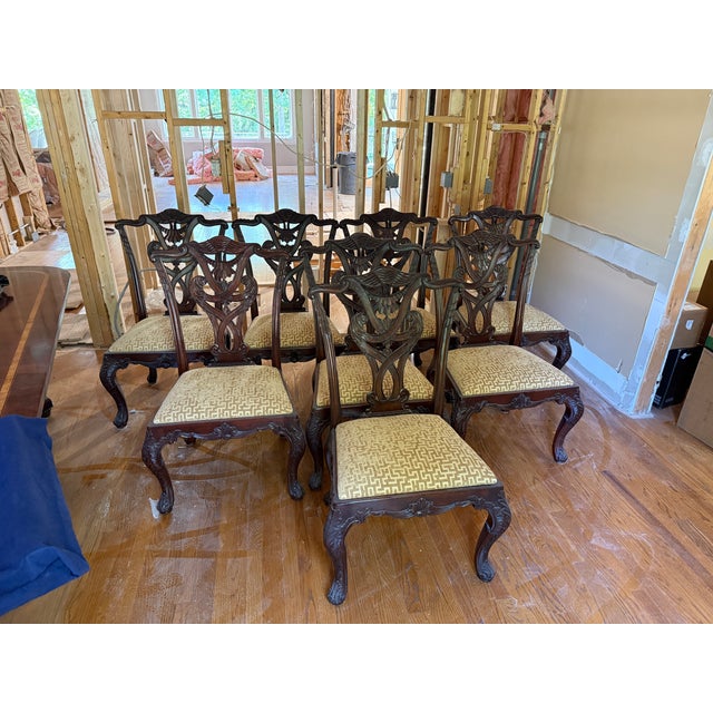2000 - 2009 Set of 8 Henredon Natchez Collection Mahogany Side Chairs For Sale - Image 5 of 9