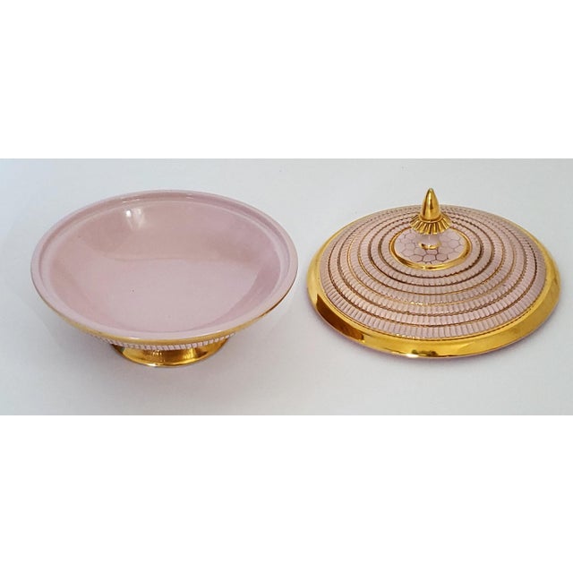 1960s 1960s Pink Bowl Candy Dish Aldo Londi Seta Style For Sale - Image 5 of 11