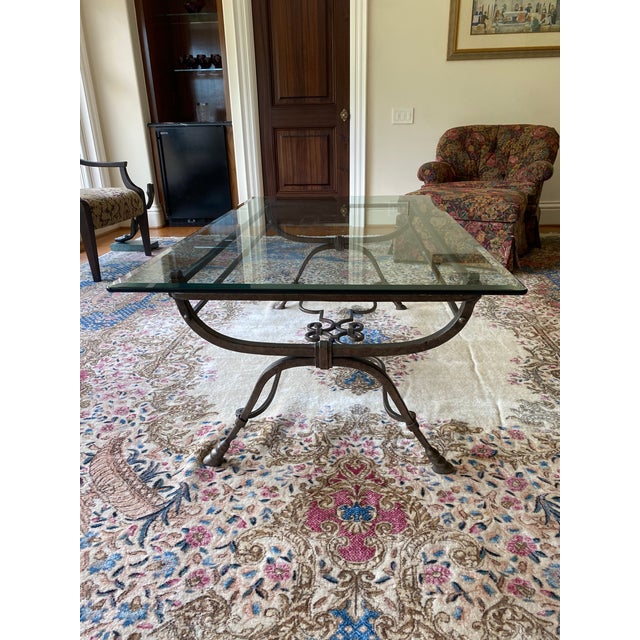 Contemporary Table With Beveled Glass For Sale In Detroit - Image 6 of 16