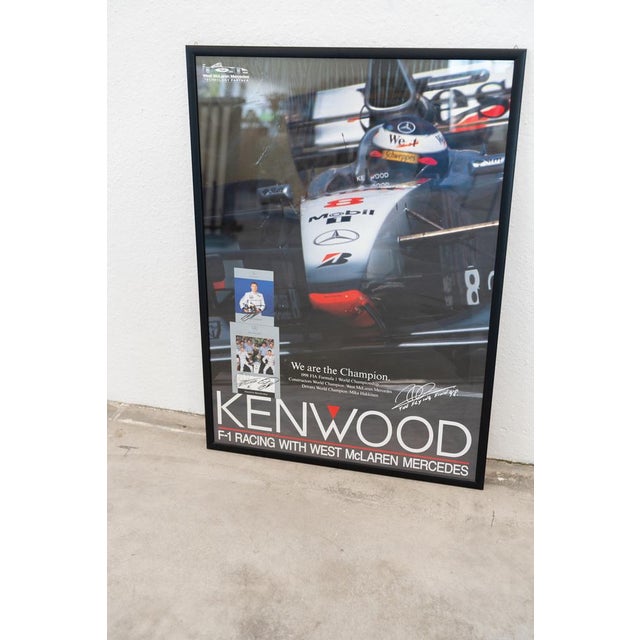 West McLaren Mercedes FIA Formula 1 Poster, 1998, in Good conditions. Designed 1990 to 1999