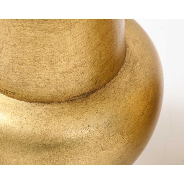 Pair of James Mont Design Gilt Leafed Lamps For Sale - Image 10 of 12