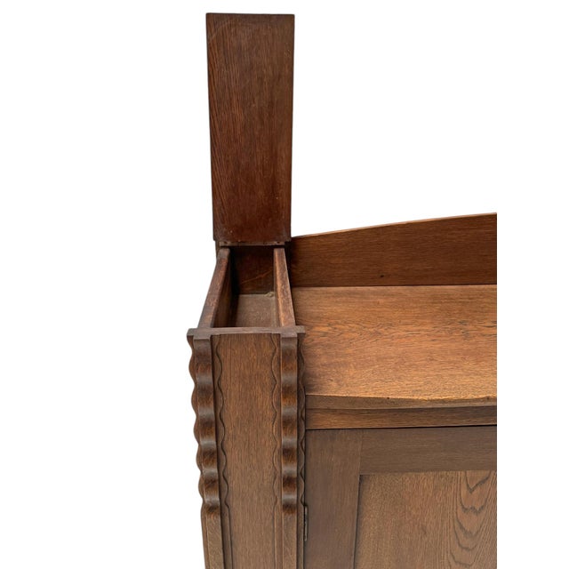 Brown Art Deco Amsterdamse School Bookcase by Piet Kramer, 1916 For Sale - Image 8 of 10