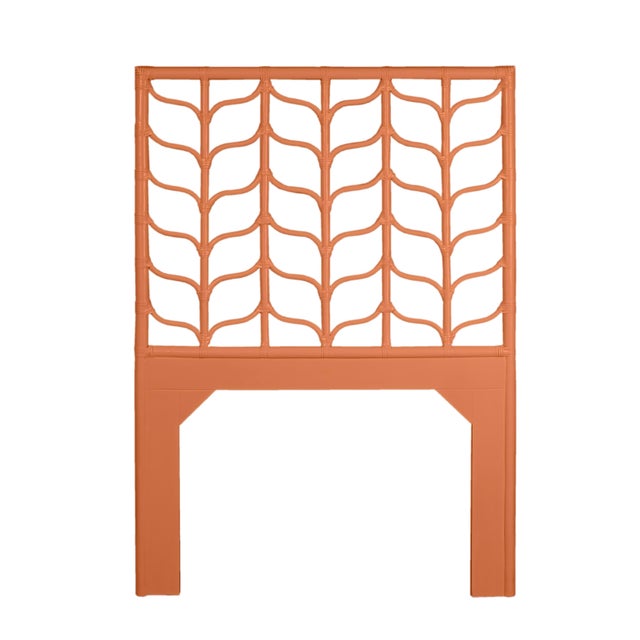 Coastal Ivy Platform Bed Twin, Citrus Orange For Sale - Image 3 of 7