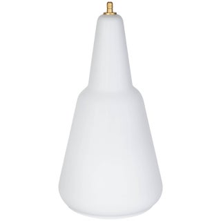 Large Italian 1950s Case Glass Pendant Light For Sale