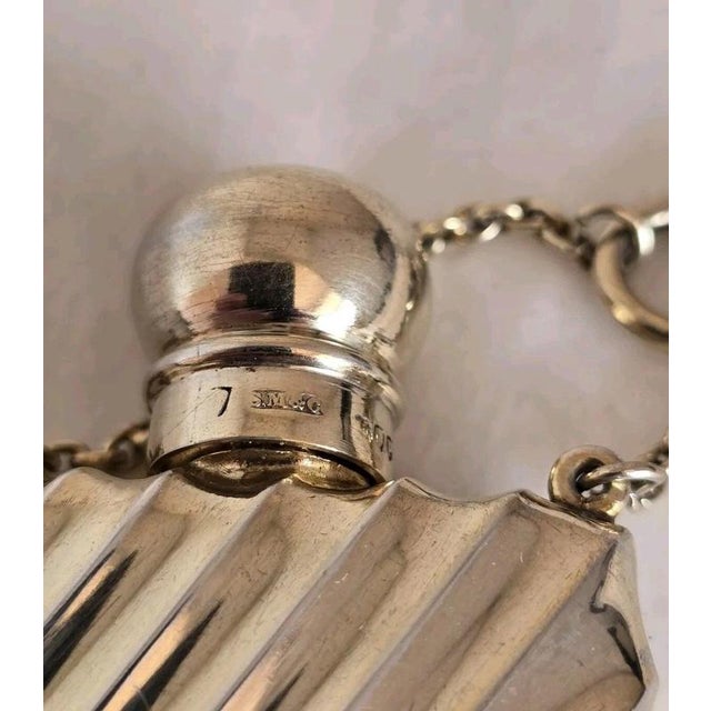 Gold Sterling Silver Gilt Scent Bottle by Sampson Mordan, London ,1889 For Sale - Image 8 of 11