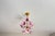Vintage Italian Murano Style Hand-Painted Pink Floral Pendant Light, Romantic Glass Blossom Chandelier, Dramatic Ceiling Shadow Display For Sale - Image 16 of 17
