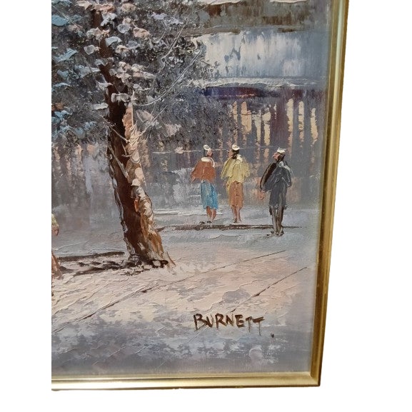 Impressionist 1890s Caroline Burnett Impressionist Signed Painting For Sale - Image 3 of 4