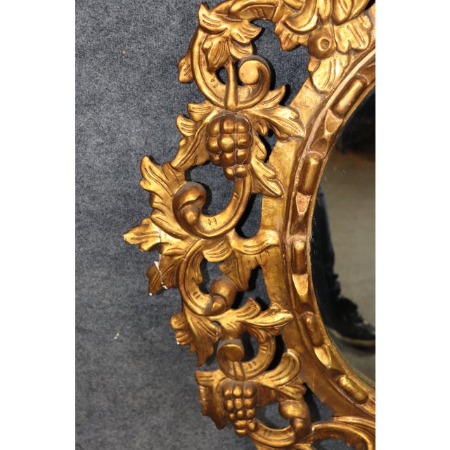 Dimensions: Height - 50.25 inches Width - 39 inches Depth - 3.75 inches A beautifully sculptural vintage Italian giltwood...