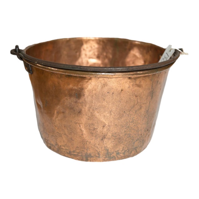 Antique Copper Apple Butter Kettle For Sale
