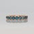 2020s 2.8Ct London Blue Topaz Band Ring in Solid 14k Gold - Fine Jewelry for Women, Size 6.75 For Sale - Image 5 of 7