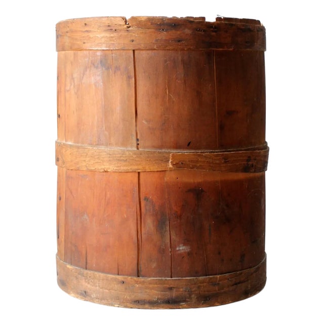 Antique Wooden Barrel For Sale