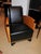 Black Biedermeier Art Deco Walnut Club Chair, 1920s For Sale - Image 8 of 11