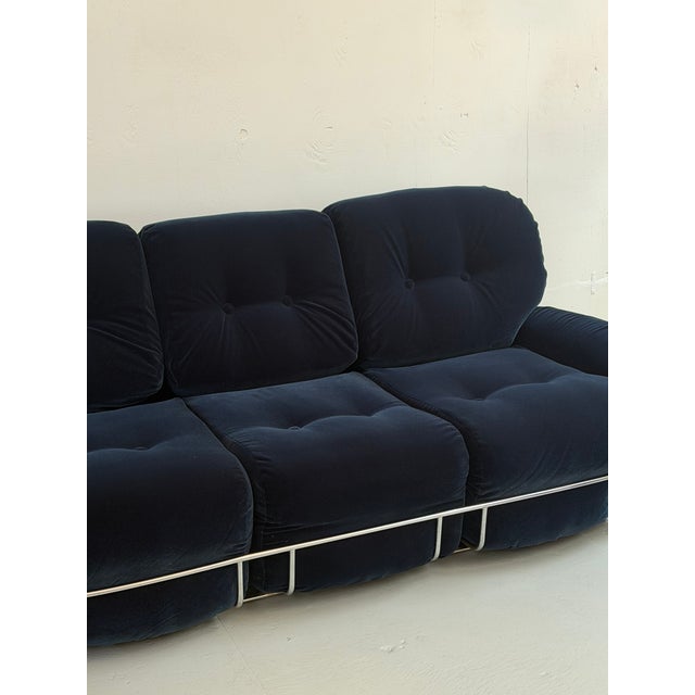 1970s Attributed to Adriano Piazzesi Okay Sofa for Mobili Tre D For Sale In Los Angeles - Image 6 of 6