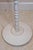 White Vintage Hand-Painted Floral Tole Floor Lamp With Glass Table, Hollywood Regency For Sale - Image 8 of 15