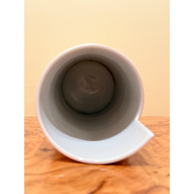 Very Rare Large 13” Rosenthal Studio-Linie White Porcelain Spiral Vase by Marcello Morandini Vintage Germany Postmodern Circa 1980’s For Sale - Image 11 of 11