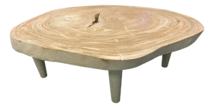 Andrianna Shamaris Amorphous Single Slab Mid-Century Modern Style Coffee Table