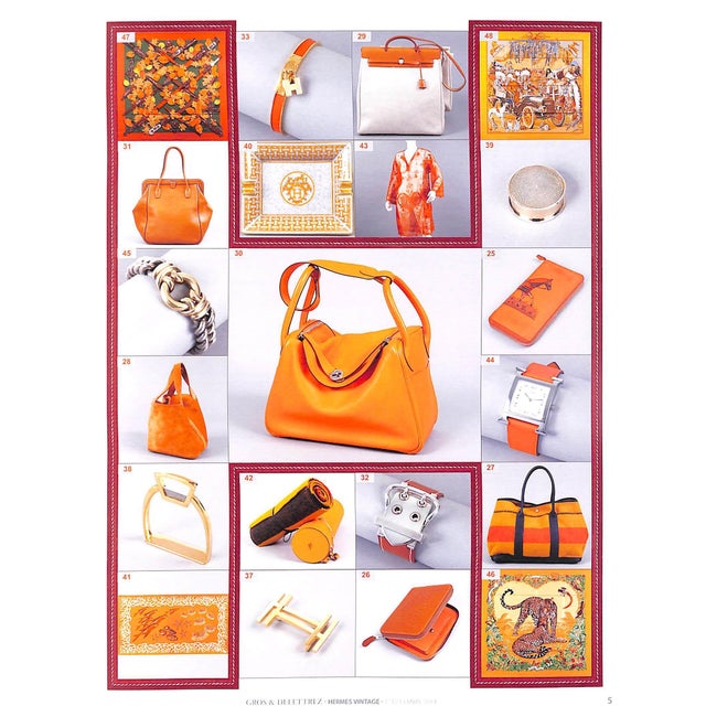 Traditional Hermès Paris Vintage Auction Catalog 2014 For Sale - Image 3 of 13