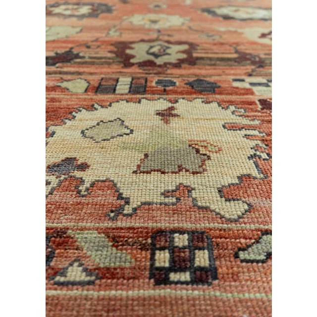 Turkish Turkish Oushak Old Wool Rug 9'1" x 13'10" #30135 For Sale - Image 3 of 8