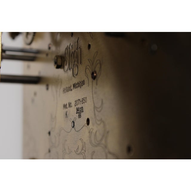 Sligh John Goddard Cherry Tall Grandfather Clock For Sale - Image 10 of 18
