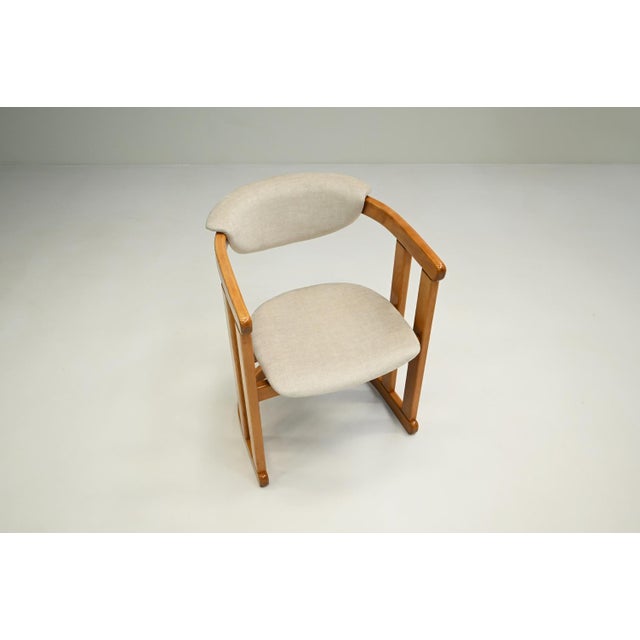 Mid-Century Modern Vintage German Curved Beech Dining Chairs, 1960s, Set of 6 For Sale - Image 3 of 10