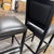 Buying & Design Italian Black Leather Barstools, Set of Three For Sale - Image 11 of 12