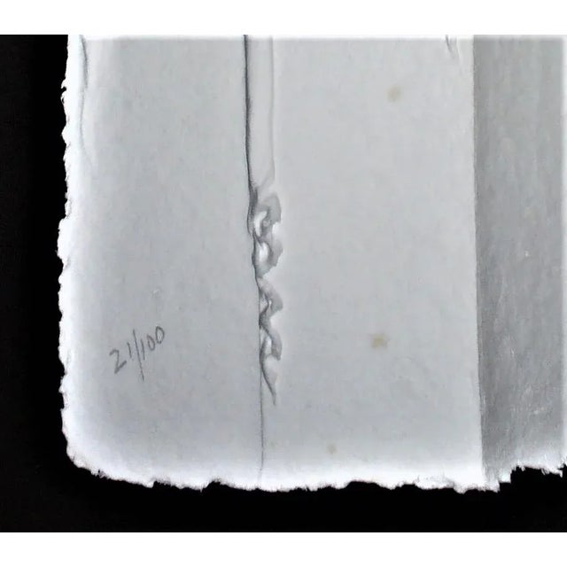 Vintage Signed & Numbered 21/100 Carlo Wahlbeck Cast Paper Sculpture of an Indian and Eagle For Sale - Image 12 of 13