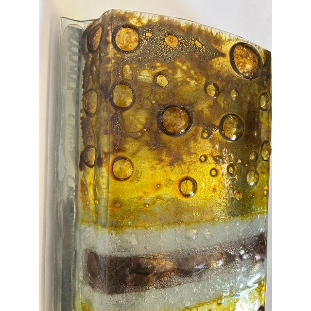 Glass Distant Galaxies Wall Light in Murano Glass from Mazzega, 1980s For Sale - Image 7 of 12