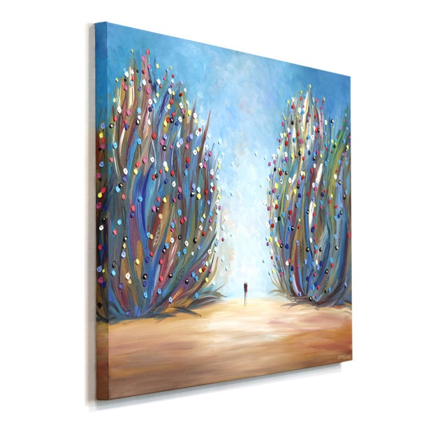 Abstract Love in Bloom - Original Floral Figurative Abstract Impasto Oil Painting by Ekaterina Ermilkina For Sale - Image 3 of 9
