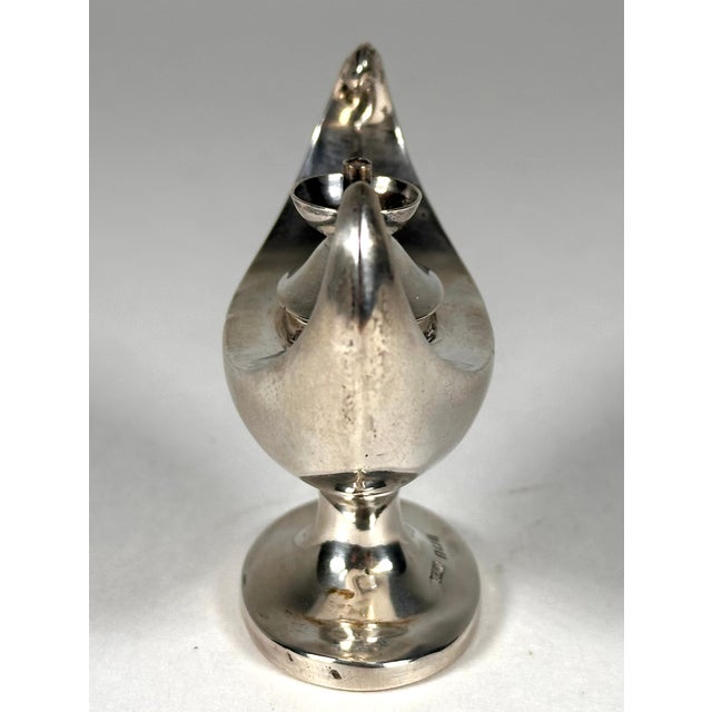 Early 20th Century 1910s Sterling Aladdin Lamp of Learning Cigar Table Lighter by Marks & Cohen For Sale - Image 5 of 18