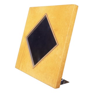 Vintage Natural Parchment and Acrylic Glass Photo Frame by Giorgio Tura for Tura Milano, 1980 For Sale