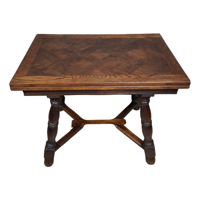 Renaissance Extendable Table in Oak, 1960s For Sale