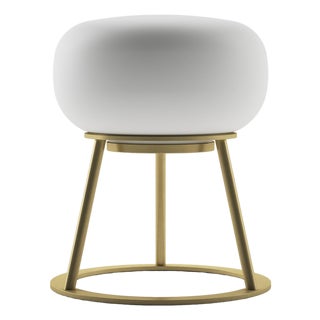 TRIPOD Rechargeable Cordless LED Table Lamp, 3-Levels Brightness Touch Sensor Control, Brushed Brass For Sale