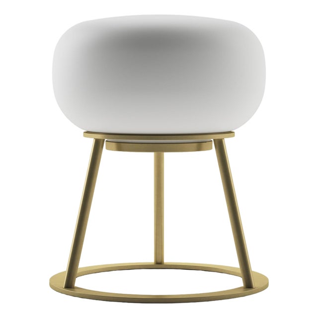 TRIPOD Rechargeable Cordless LED Table Lamp, 3-Levels Brightness Touch Sensor Control, Brushed Brass For Sale