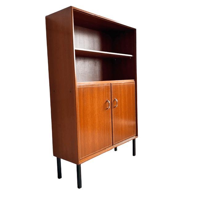 Brown Mid-Century Danish Teak Bar Cabinet, 1960s For Sale - Image 8 of 12