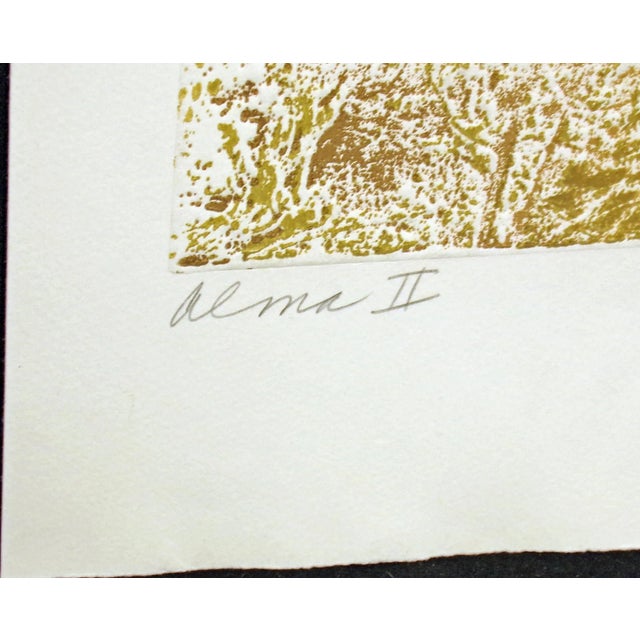 Paula Crane "Alma Ii" Signed Numbered Artwork Etching of Forest, Trees For Sale In Denver - Image 6 of 7