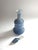 Glass Pair of Victorian Hand-Painted Blue Glass Perfume Bottles With Provenance Note Late 19th Century For Sale - Image 7 of 12